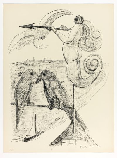 Weather-Vane, plate two from Day and Dream by Max Beckmann