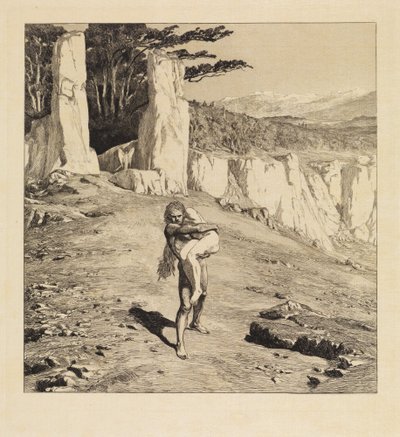 Adam (Eve and the Future, Opus III, Plate 5) by Max Klinger