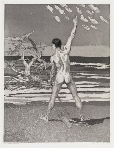 The Shot (Tent, Opus XIV, Part 1, No. 10) by Max Klinger