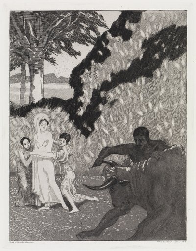 The Bull (Tent, Opus XIV, Part 1, No. 6) by Max Klinger