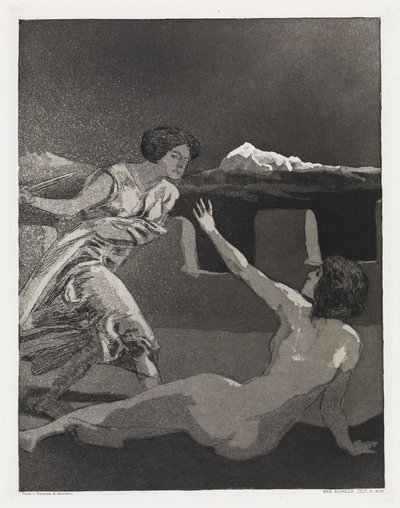 Threat (Tent, Opus XIV, Part 2, No. 31) by Max Klinger