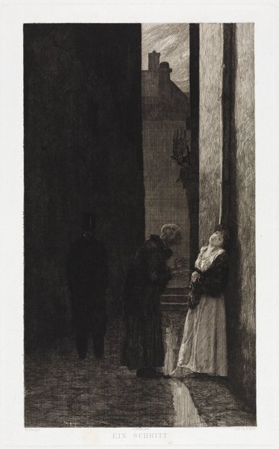 A Step (Dramas, Opus IX, Sheet 2) by Max Klinger
