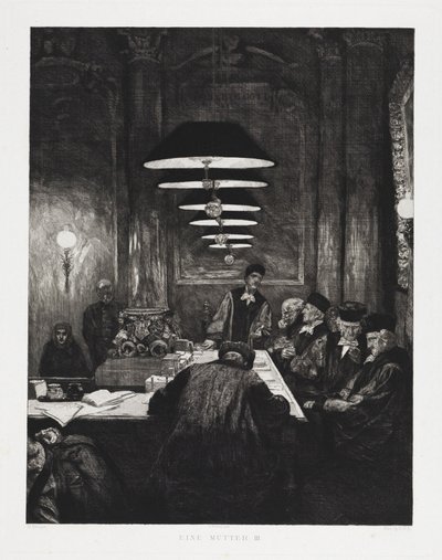 A Mother III (Dramas, Opus IX, Plate 5) by Max Klinger