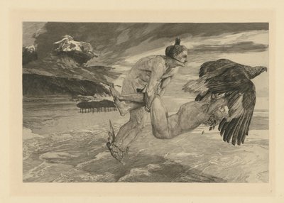 The Abduction of Prometheus (from: Opus XII. Brahms Fantasy) by Max Klinger