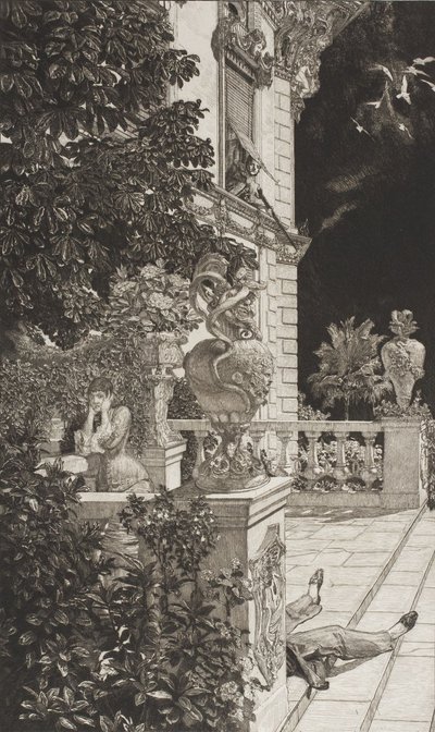 In Flagranti (The Passionate), from Dramas Opus IX by Max Klinger