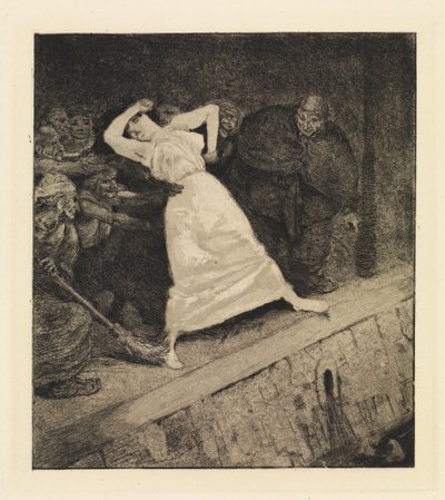 Into the Gutter! (A Life, Opus VIII, Plate 10) by Max Klinger