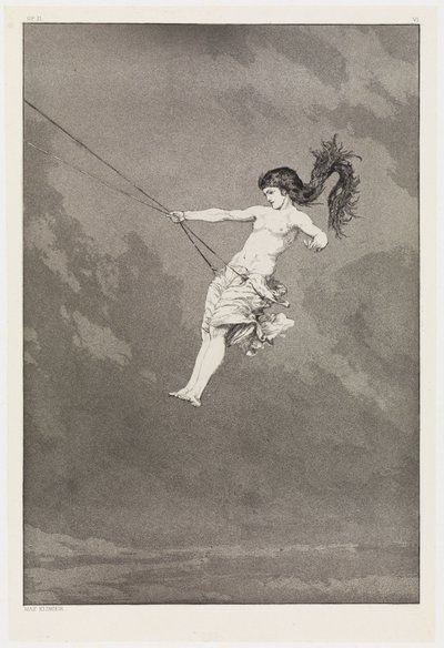 Intermezzo (First Intermezzo) (Rescues of Ovidian Victims, Opus II, Plate 6) by Max Klinger