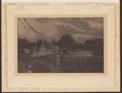 Moonlit Night, Plate 3 Op. VII by Max Klinger