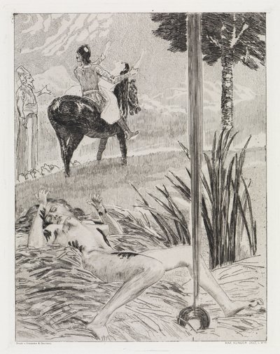Murder and Kidnapping (Tent, Opus XIV, Part 1, No. 17) by Max Klinger