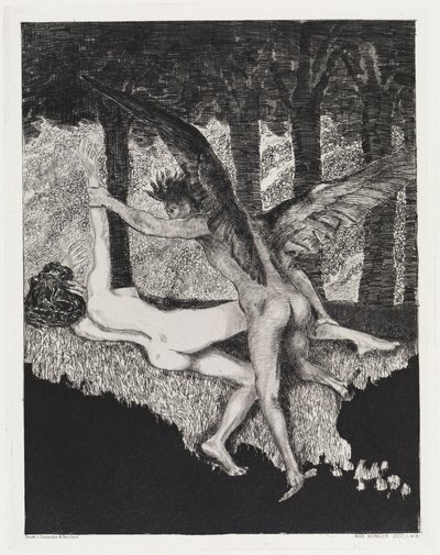 Rape (Tent, Opus XIV, Part 1, No. 8) by Max Klinger