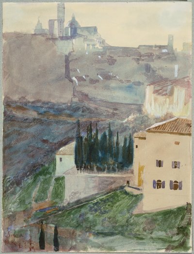 View of Siena by Max Klinger