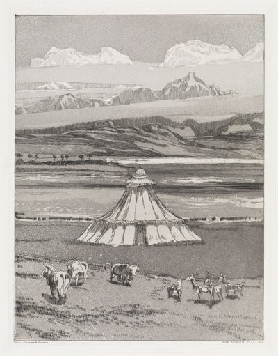 Tent (Tent, Opus XIV, Part 1, No. 2) by Max Klinger