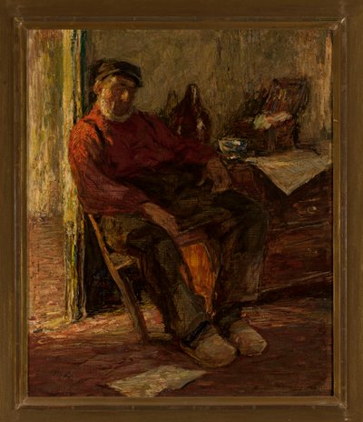 Man in Interior by Max Liebermann