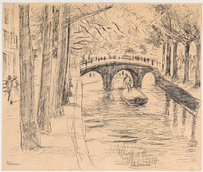 Bridge over a Canal in Amsterdam by Max Liebermann