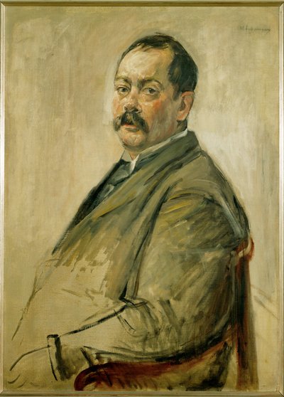 Portrait of Painter Lovis Corinth by Max Liebermann