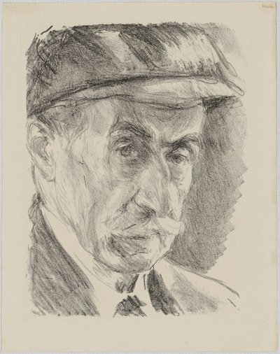 Self-Portrait with Cap by Max Liebermann