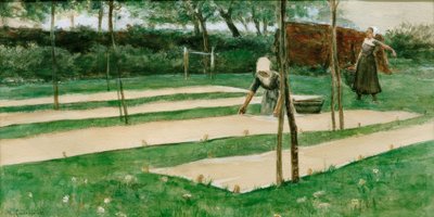Bleaching Laundry by Max Liebermann