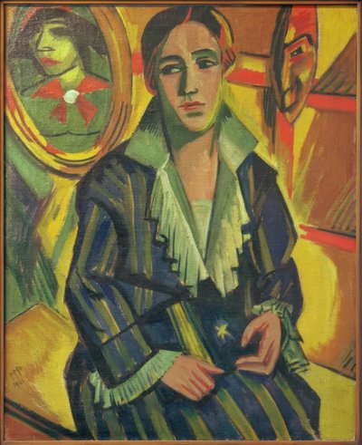 Portrait of Mrs. Dr. Plietzsch by Max Pechstein