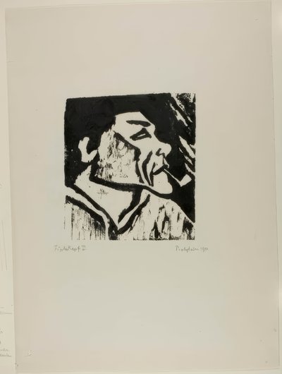 Head of a Fisherman XI by Max Pechstein
