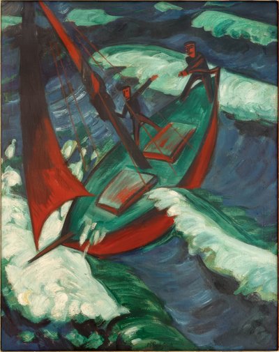 Kutter im Sturm von Max Pechstein