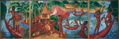 Palau Triptych by Max Pechstein