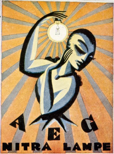 AEG Nitra Lamp by Max Schwarzer