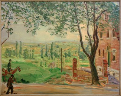 Red House on Landauer Street in Godramstein by Max Slevogt