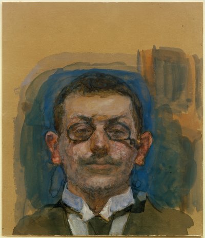 Self-Portrait en Face by Max Slevogt