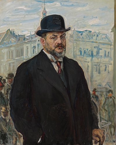 Self-Portrait with Black Hat by Max Slevogt
