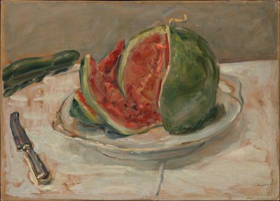 Still Life with Watermelon by Max Slevogt