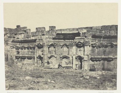 Baalbeck, Interior of the Enclosure of the Temples of the Sun and Jupiter; Syria by Maxime Du Camp