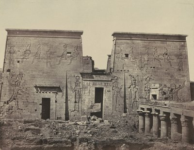 Grand Temple of Isis, at Philae by Maxime Du Camp