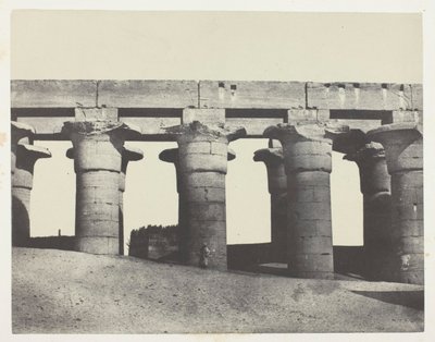 Luxor, Grand Colonnade of the Palace; Thebes by Maxime Du Camp