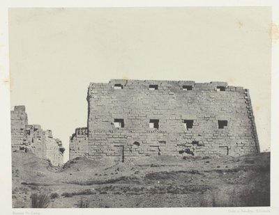 Palace of Karnak, Great Pylons of the Southwest; Thebes by Maxime Du Camp