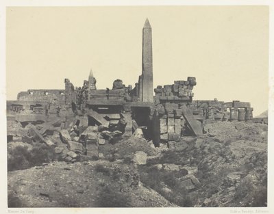 Palace of Karnak, Granite Sanctuary and Hypostyle Hall; Thebes by Maxime Du Camp