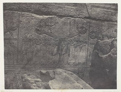 Palace of Karnak, Exterior Sculptures of the Granite Sanctuary; Thebes by Maxime Du Camp