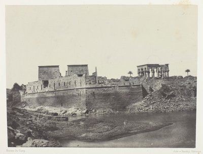 View Taken from the Southwest Angle, Philoe; Nubia, plate 69 from the album "Egypt, Nubia, Palestine and Syria" (1852) by Maxime Du Camp