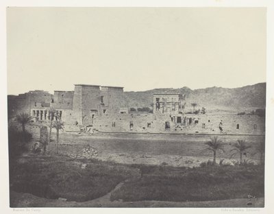 View Taken from the Island of Beghé, to the West, Philoe; Nubia, plate 68 from the album "Egypt, Nubia, Palestine and Syria" (1852) by Maxime Du Camp
