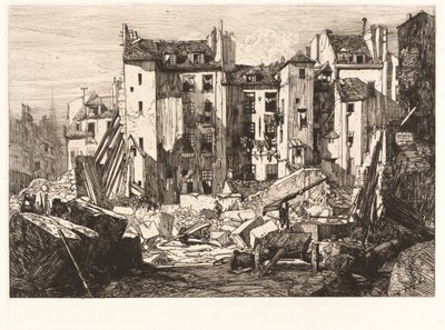 Demolition for the Opening of the Rue des Écoles by Maxime Lalanne