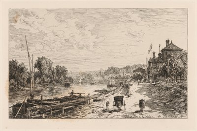View of Bas-Meudon, Banks of the Seine by Maxime Lalanne