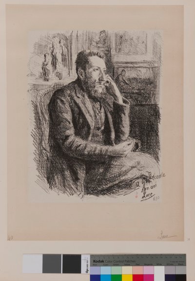 To Georges Lecomte by Maximilien Luce