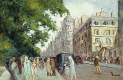 Street Scene in Paris by Maximilien Luce