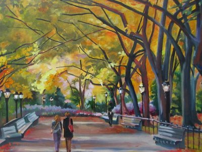 Colorful Autumn Path by Maxine Shore