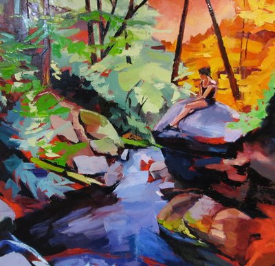 Peaceful Forest Solitude by Maxine Shore