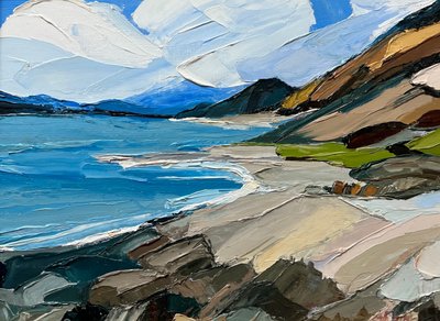 Serene Coastal Landscape by Maxine Shore