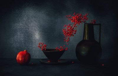Deep Red Still Life by May G