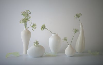 White Vases Still Life by May G