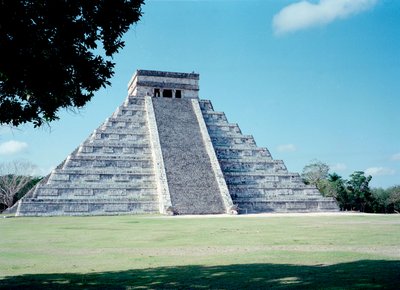 View of the site of Chichen Itza in the Yucatan region. Mayan civilization, classical period and Mayan renaissance, 750-1200 AD. Mexico by Mayan Mayan