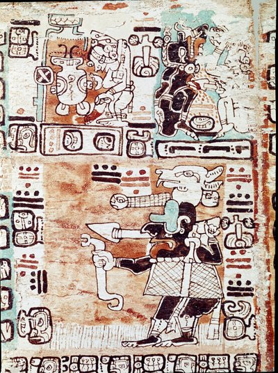 The Madrid codex or codex tro-cortesianus, deals with horoscope and astrological tables, reports in Spain by Hernan Cortes (1485-1547). Painted miniatures by Mayan Mayan