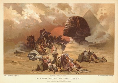 A Sand Storm in the Desert by Maynard Brown